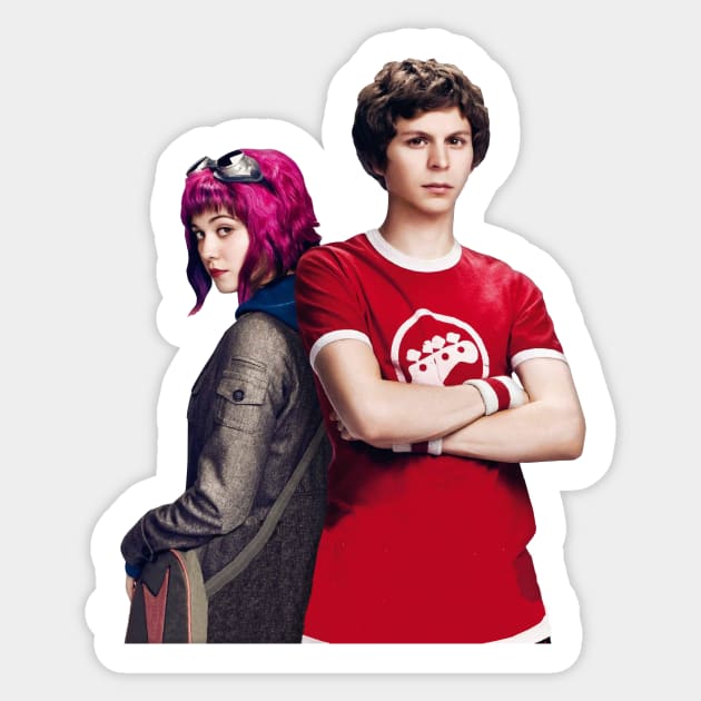 Scott Pilgrim & Ramona Sticker by 3 Guys and a Flick